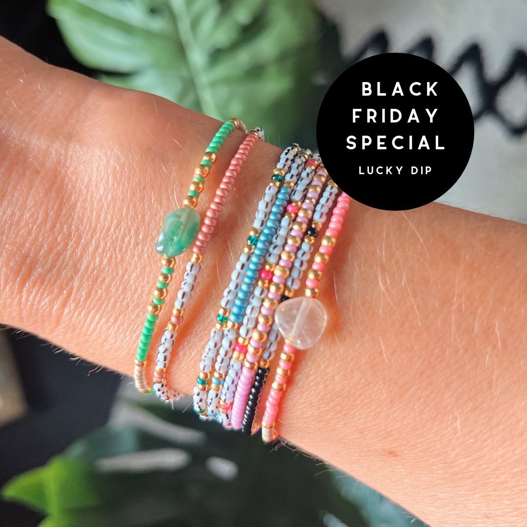 3 SEED BEAD BRACELETS - LUCKY DIP