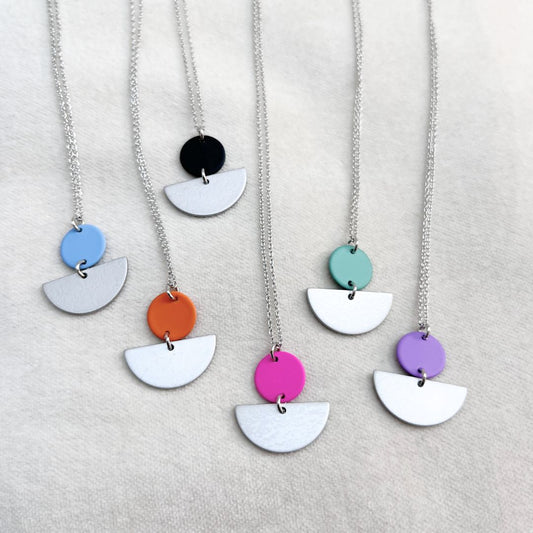 NEW! LOLA NECKLACE (SILVER) - VARIOUS COLOURS