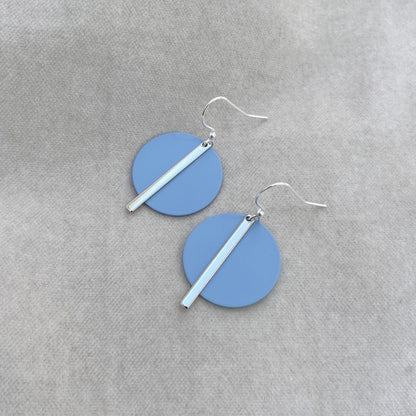 PERIWINKLE SOLAR EARRINGS - SILVER OR GOLD