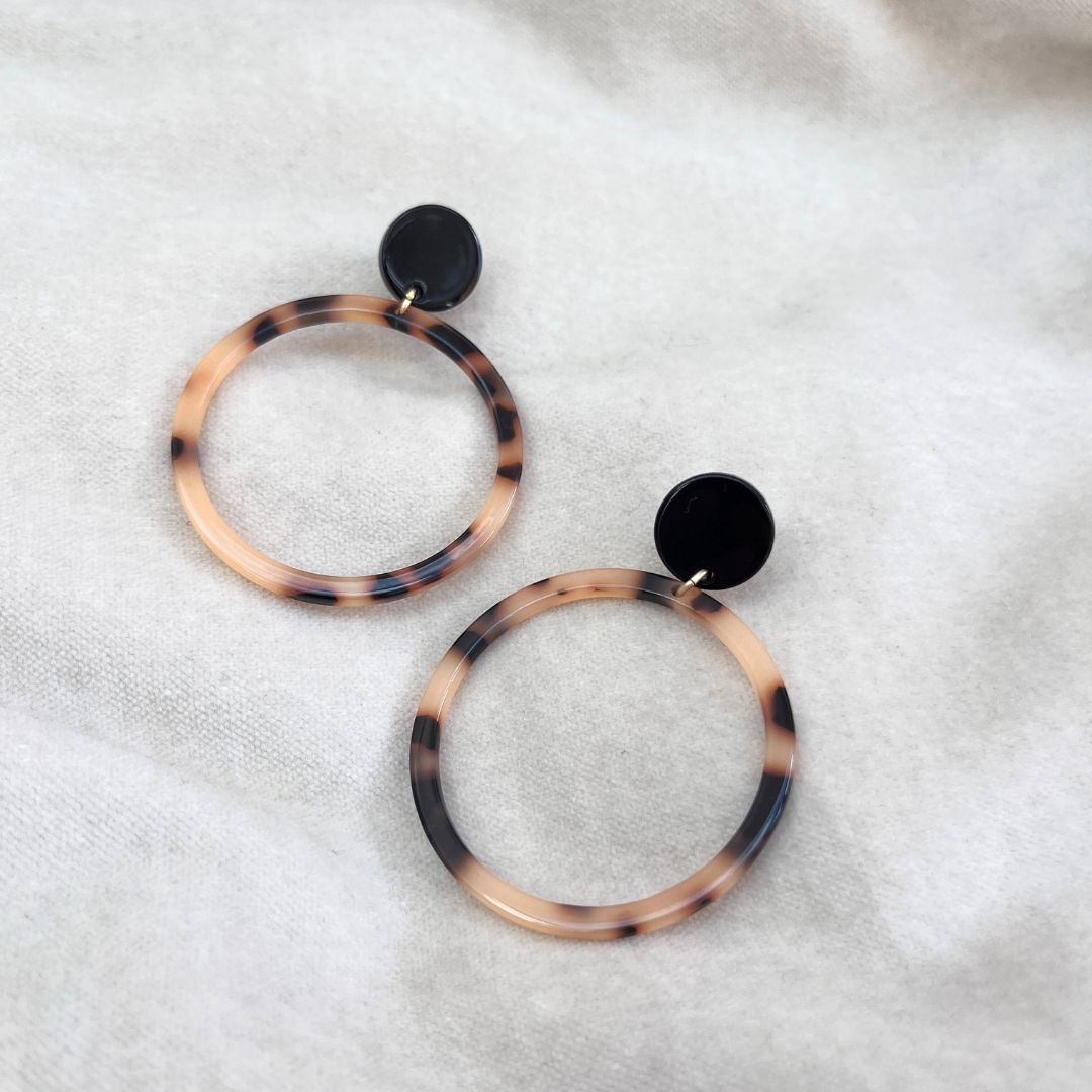 NEW! TORTOISE SHELL HOOPS