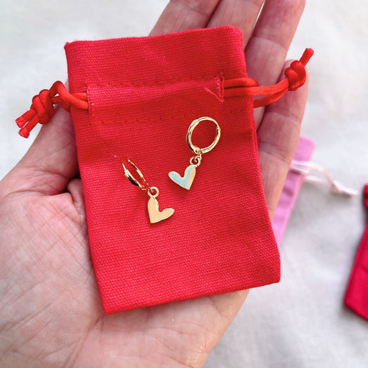 RED COTTON POUCH